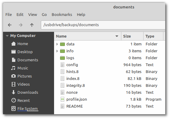 Backup repository